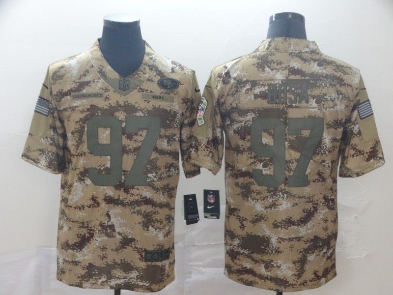 Men San Francisco 49ers 97 Bosa Nike 2019 Camo Limited NFL Jerseys